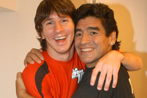 messi et marodona